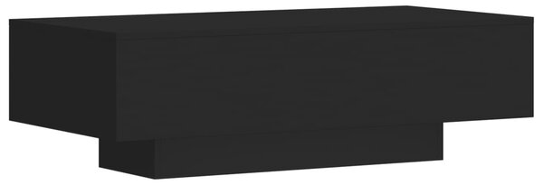Fekete szerelt fa dohányzóasztal 100x49,5x31 cm