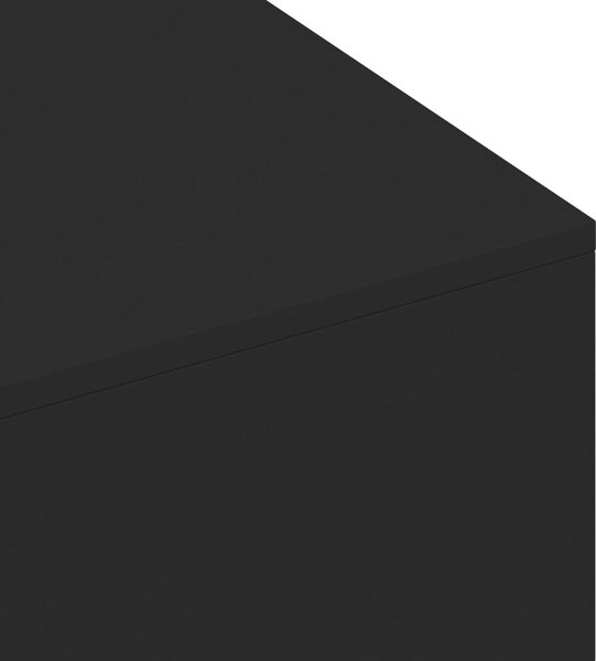Fekete szerelt fa dohányzóasztal 100x49,5x31 cm