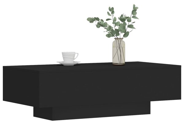 Fekete szerelt fa dohányzóasztal 100x49,5x31 cm