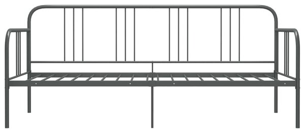 Szürke fém kanapéágy-keret 90 x 200 cm