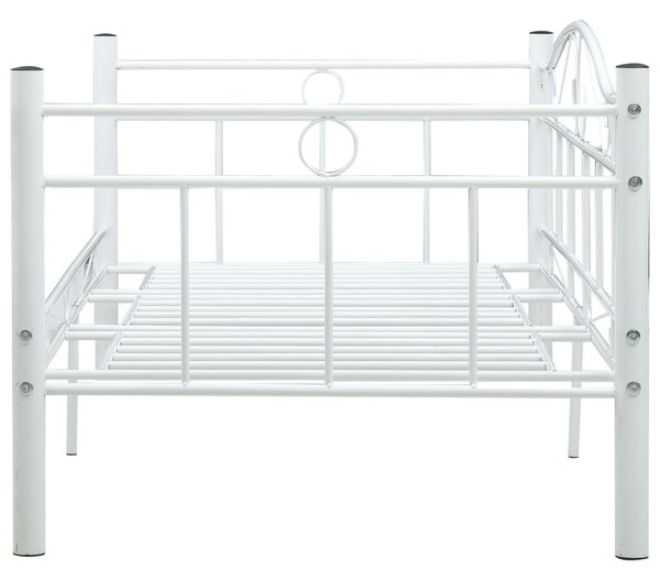 Fehér fém kanapéágy-keret 90 x 200 cm