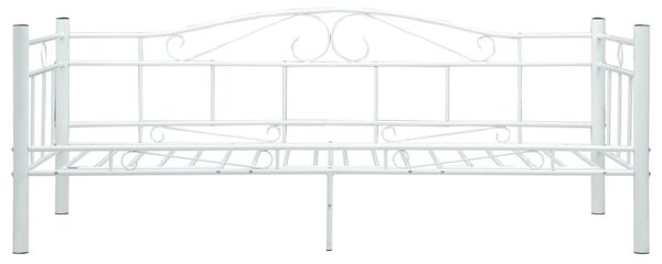 Fehér fém kanapéágy-keret 90 x 200 cm