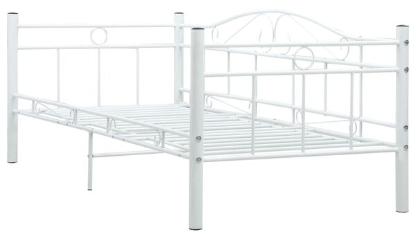Fehér fém kanapéágy-keret 90 x 200 cm