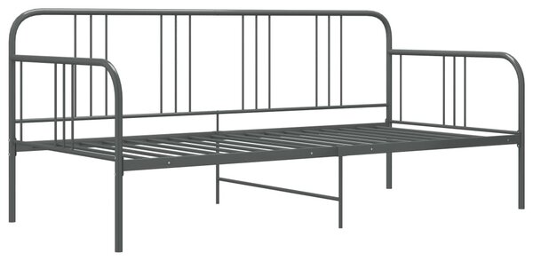 Szürke fém kanapéágy-keret 90 x 200 cm