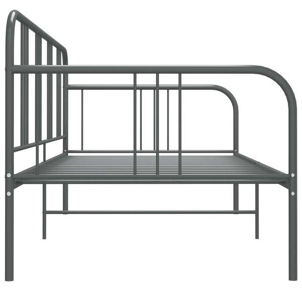 Szürke fém kanapéágy-keret 90 x 200 cm