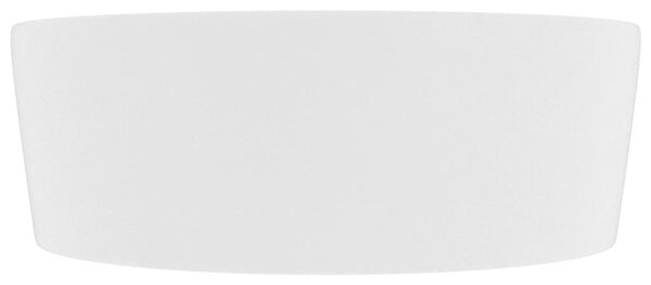 Matt fehér luxus kerámia mosdókagyló túlfolyóval 36 x 13 cm