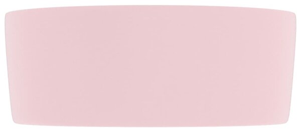 Kerek matt rózsaszín kerámia luxus mosdókagyló 40 x 15 cm