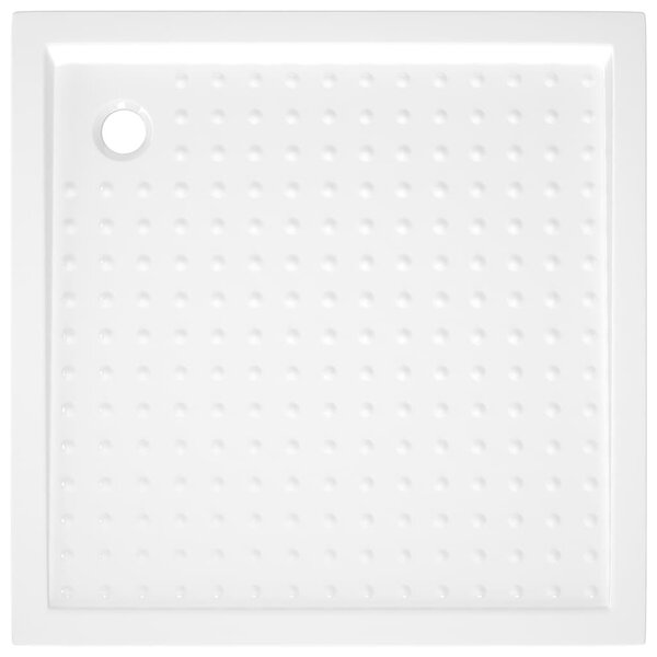 Fehér pettyes ABS zuhanytálca 80 x 80 x 4 cm