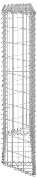 Trapéz alakú horganyzott acél gabion magaságyás 100x20x100 cm