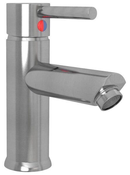 Ezüst fürdőszobai mosdócsaptelep 130 x 176 mm