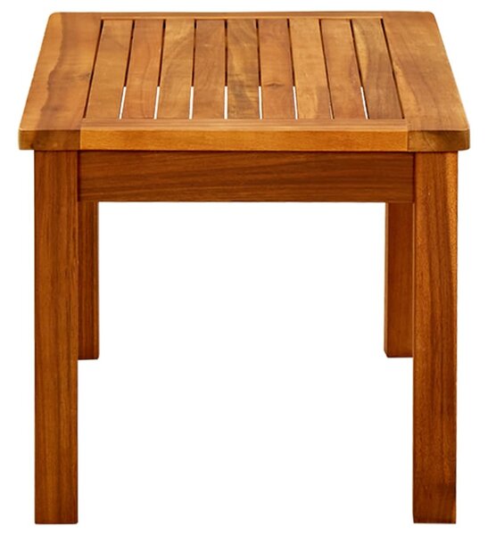 Tömör akácfa kerti dohányzóasztal 70 x 40 x 36 cm