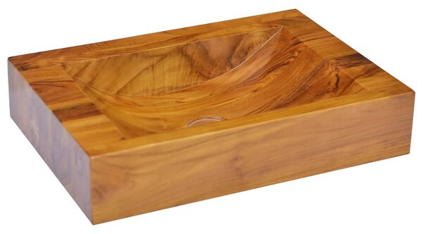 Tömör tikfa mosdókagyló 50 x 35 x10 cm