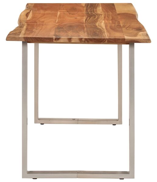 Tömör akácfa étkezőasztal 140 x 70 x 76 cm