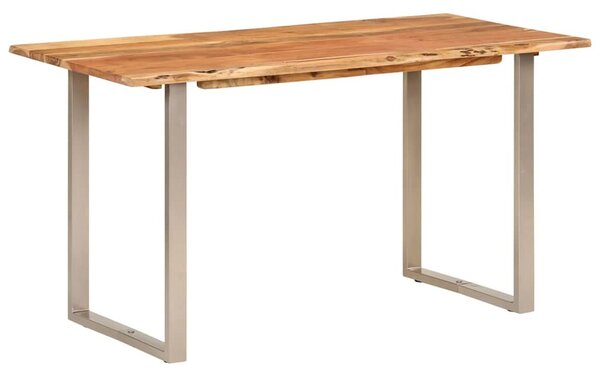 Tömör akácfa étkezőasztal 140 x 70 x 76 cm