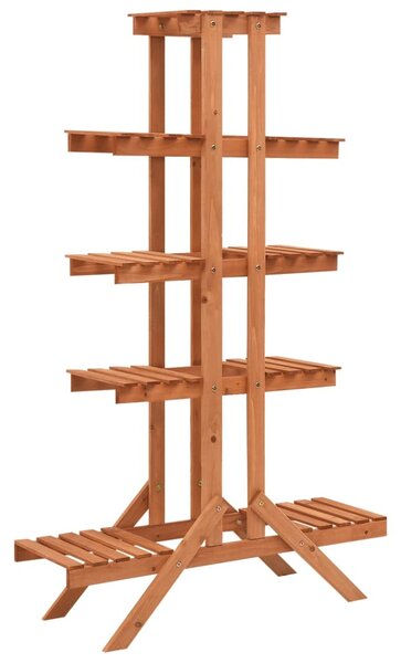 Tömör fenyőfa virágtartó állvány 83 x 25 x 132 cm