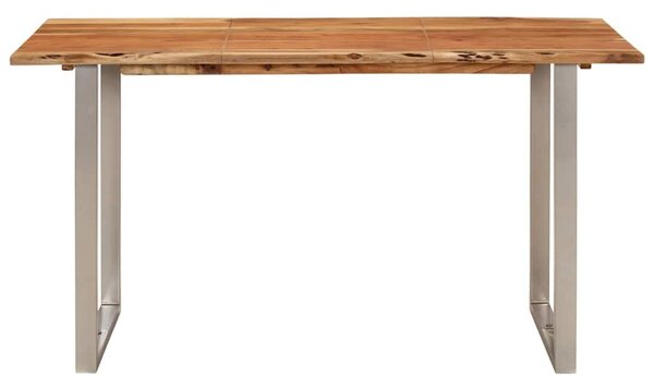 Tömör akácfa étkezőasztal 140 x 70 x 76 cm