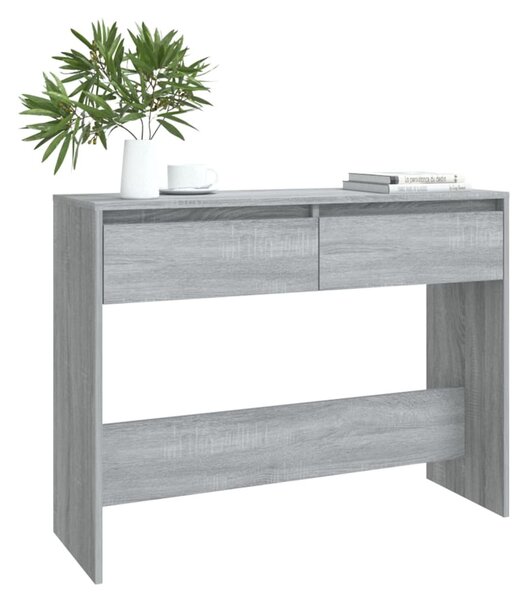 Szürke sonoma szerelt fa dohányzóasztal 100x35x76,5 cm