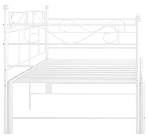 VidaXL fehér fém kihúzható kanapéágy-keret 90 x 200 cm