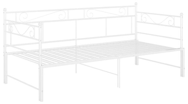 VidaXL fehér fém kihúzható kanapéágy-keret 90 x 200 cm