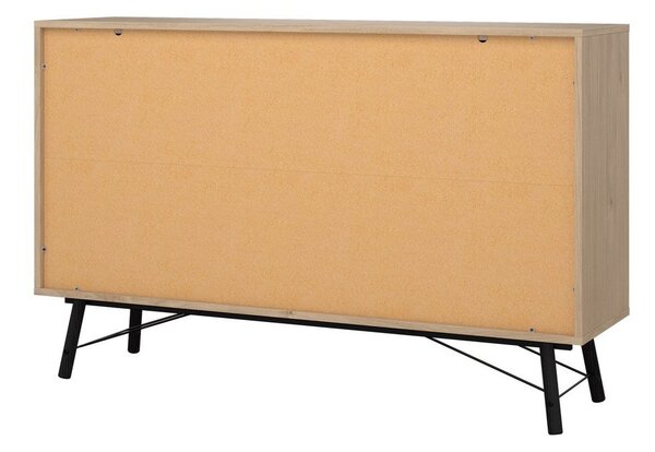 Natúr színű alacsony komód tölgyfa dekorral 153x95 cm Ry – Tvilum
