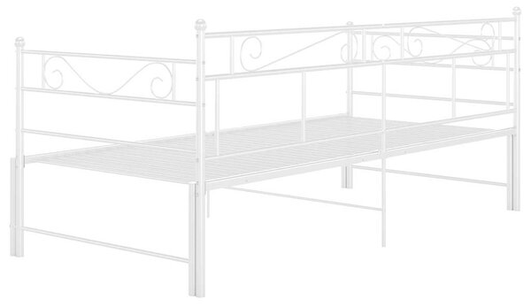 VidaXL fehér fém kihúzható kanapéágy-keret 90 x 200 cm