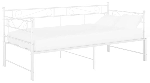 VidaXL fehér fém kihúzható kanapéágy-keret 90 x 200 cm