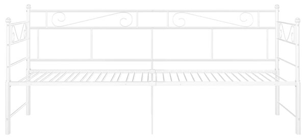 VidaXL fehér fém kihúzható kanapéágy-keret 90 x 200 cm