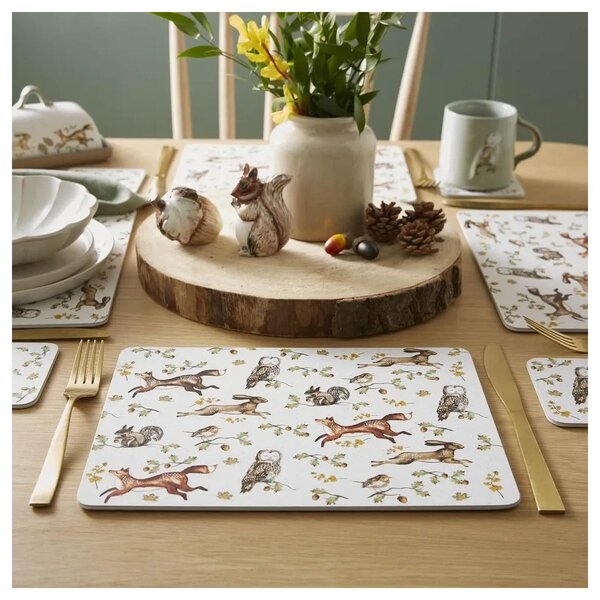 Parafa tányéralátét szett 4 db-os 21x29 cm Forest Fable – Cooksmart ®