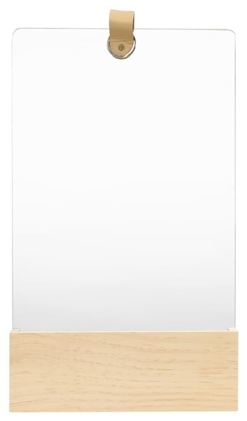 Tömör fenyőfa fali tükör 23 x 39,5 cm