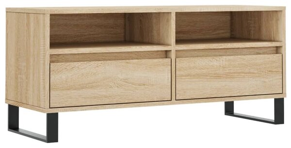 Sonoma tölgyszínű szerelt fa TV-szekrény 100x34,5x44,5 cm