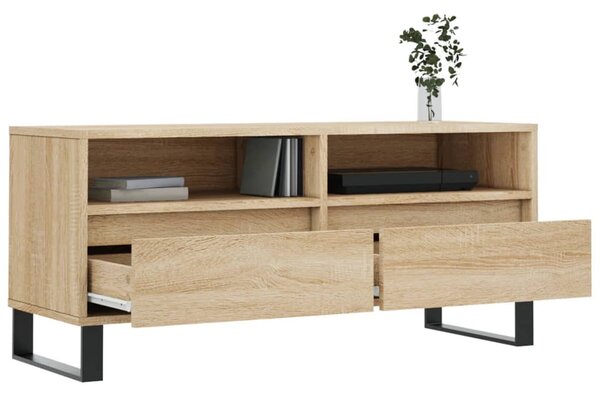 Sonoma tölgyszínű szerelt fa TV-szekrény 100x34,5x44,5 cm