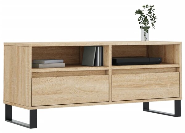 Sonoma tölgyszínű szerelt fa TV-szekrény 100x34,5x44,5 cm