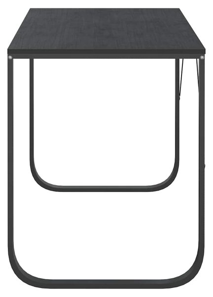 Fekete forgácslap számítógépasztal 110 x 60 x 73 cm