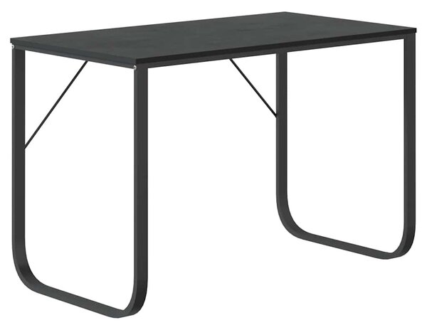 Fekete forgácslap számítógépasztal 110 x 60 x 73 cm