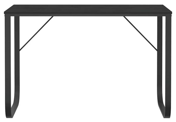 Fekete forgácslap számítógépasztal 110 x 60 x 73 cm
