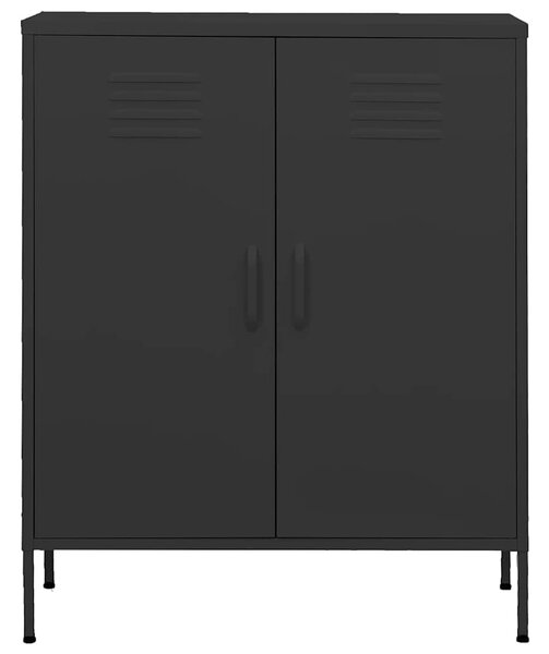VidaXL antracitszürke acél tárolószekrény 80 x 35 x 101,5 cm