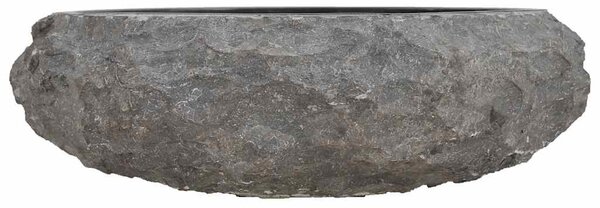 Fekete márvány mosdókagyló 40 x 12 cm