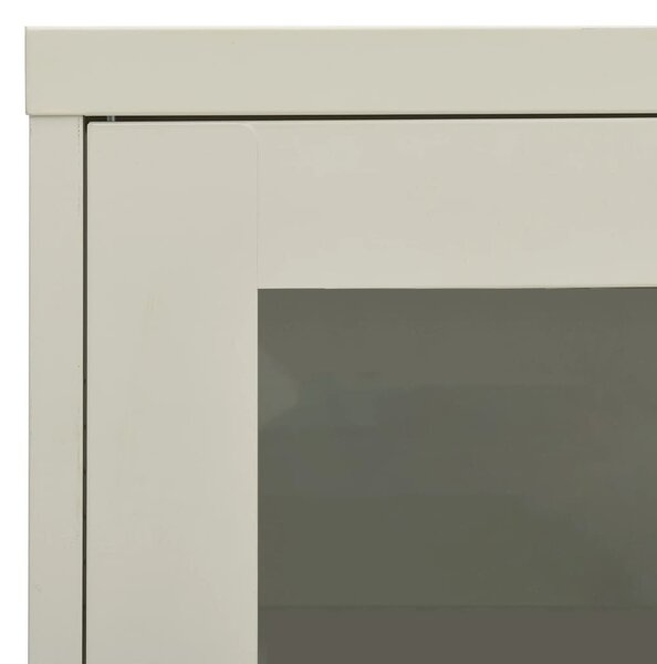 Világosszürke acél irodai szekrény 90 x 40 x 70 cm