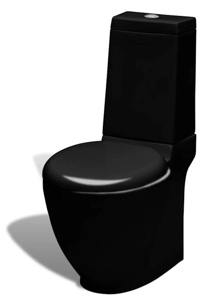 Fekete kerámia WC és bidé szett