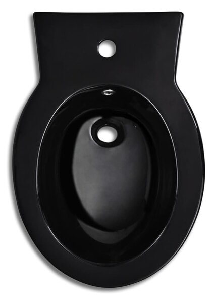 Fekete kerámia WC és bidé szett