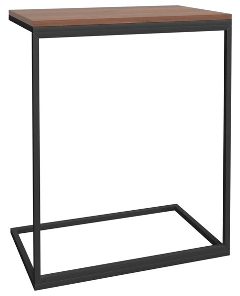 Fekete szerelt fa kisasztal 55 x 35 x 66 cm