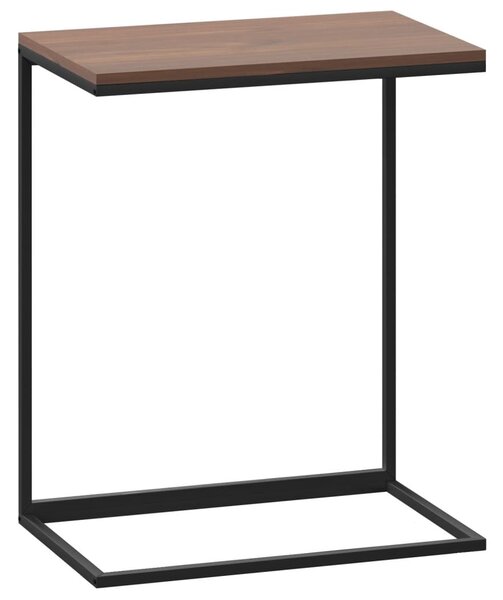 Fekete szerelt fa kisasztal 55 x 35 x 66 cm