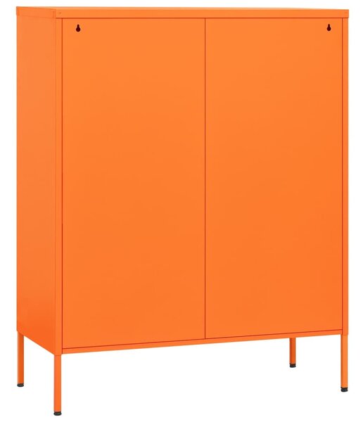 Narancssárga acél fiókos szekrény 80 x 35 x 101,5 cm