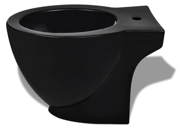Fekete kerámia WC és bidé szett