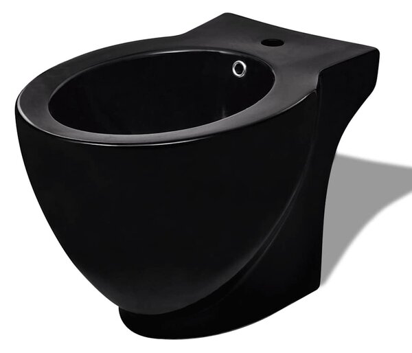 Fekete kerámia WC és bidé szett