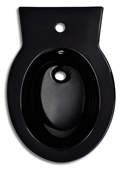 Fekete kerámia WC és bidé szett