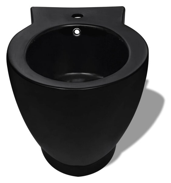 Fekete kerámia WC és bidé szett
