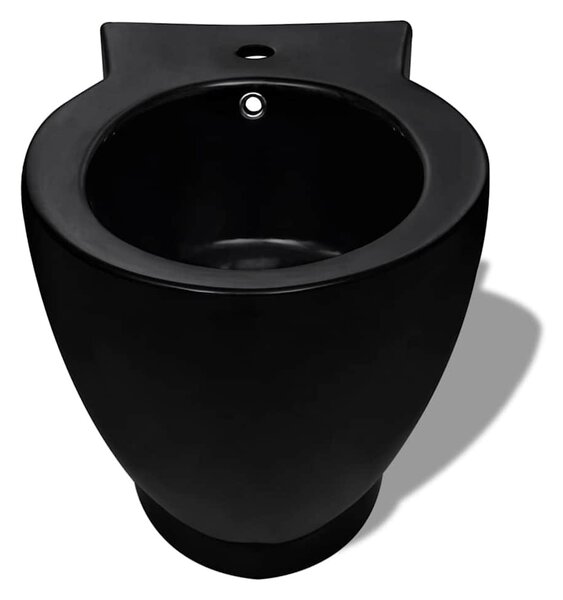 Fekete kerámia WC és bidé szett