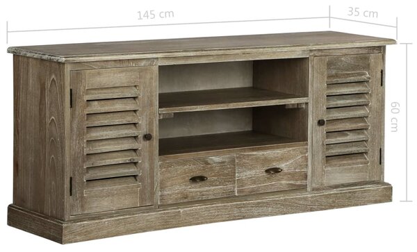Tömör imafüzérfa TV-szekrény 145 x 35 x 60 cm