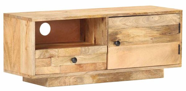 Tömör mangófa TV-szekrény 90 x 30 x 35 cm